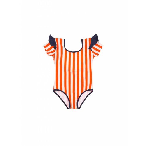 Tinycottons Stripes & Frills Swimsuit zwempak Tinycottons Stripes & Frills Swimsuit zwempak