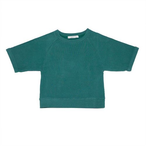 MINGO Cropped Sweater Rain Forrest Green trui MINGO Cropped Sweater Rain Forrest Green trui