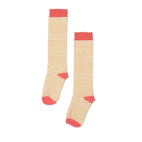 MINGO Knee socks Deep Sea Coral Striped Mari Gold MINGO Knee socks Deep Sea Coral Striped Mari Gold