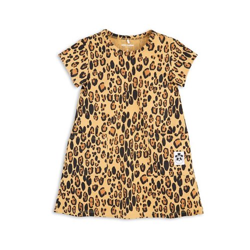 Mini Rodini Basic Leopard Dress beige Mini Rodini Basic Leopard Dress beige