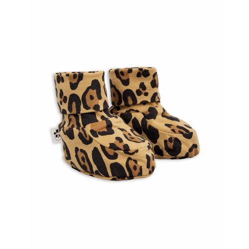 Mini Rodini Basic Leopard Baby boot slofjes Mini Rodini Basic Leopard Baby boot slofjes