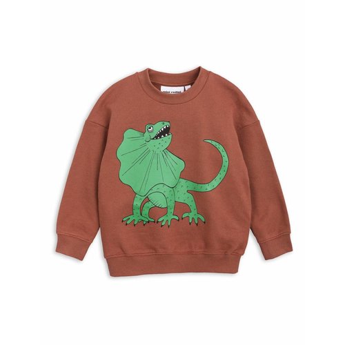 Mini Rodini Draco SP Sweatshirt Brown trui Mini Rodini Draco SP Sweatshirt Brown trui
