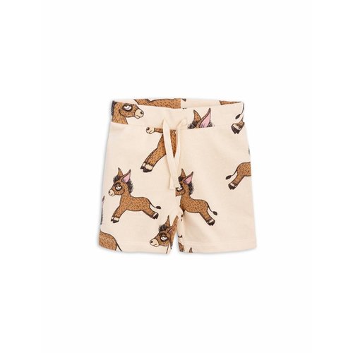 Mini Rodini Donkey AOP Sweatshorts korte broek Mini Rodini Donkey AOP Sweatshorts korte broek