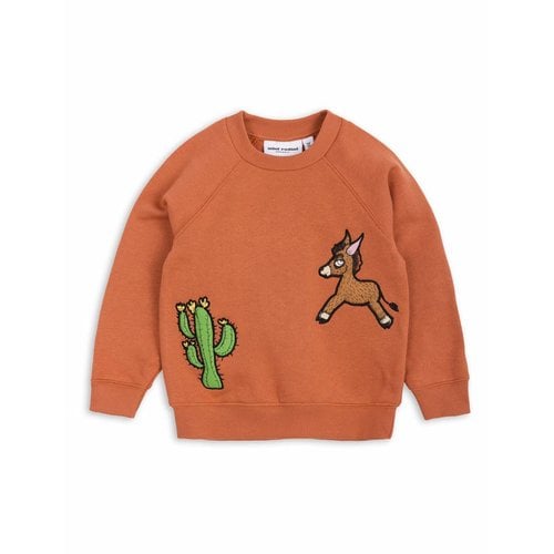 Mini Rodini Donkey Cactus Sweastshirt trui Mini Rodini Donkey Cactus Sweastshirt trui