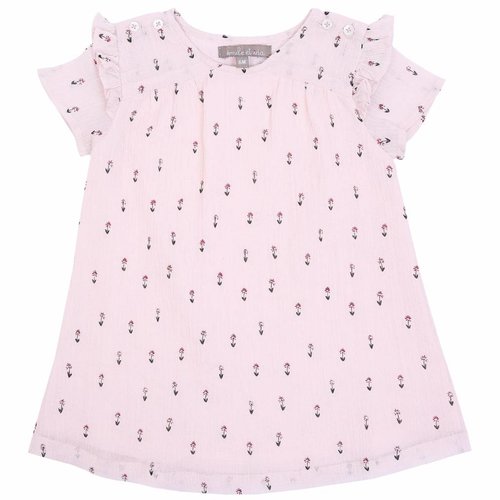 Emile et Ida Dress Rose Floral jurk Emile et Ida Dress Rose Floral jurk