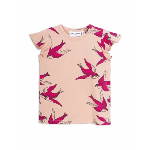 Mini Rodini Swallows Wing Tee Pink Mini Rodini Swallows Wing Tee Pink