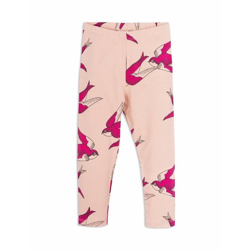 Mini Rodini Swallows Leggings Pink Mini Rodini Swallows Leggings Pink