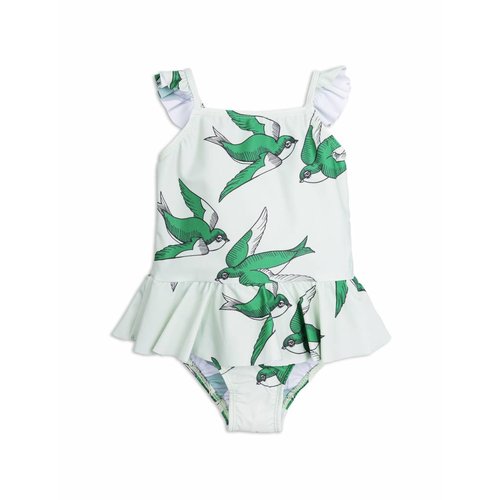 Mini Rodini Swallows Skirt Swimsuit Green Mini Rodini Swallows Skirt Swimsuit Green