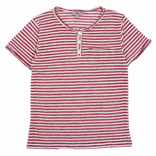 Emile et Ida Tee Shirt Brique Ecru Emile et Ida Tee Shirt Brique Ecru