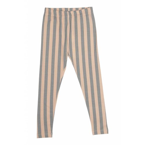 Popupshop Leggings Stripe Peach/Green Popupshop Leggings Stripe Peach/Green