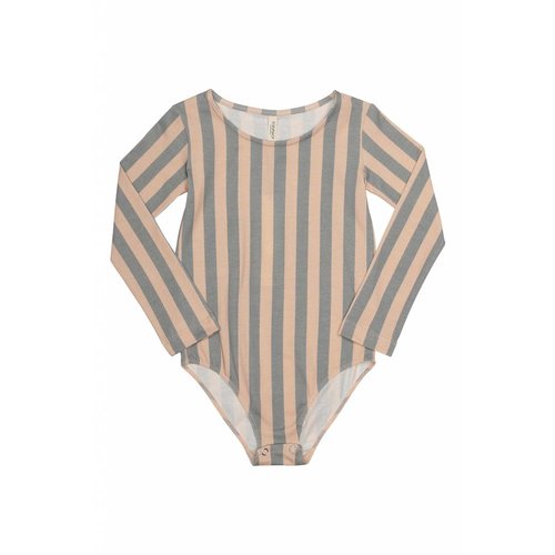Popupshop Gym Suit Stripe Peach/Green Popupshop Gym Suit Stripe Peach/Green