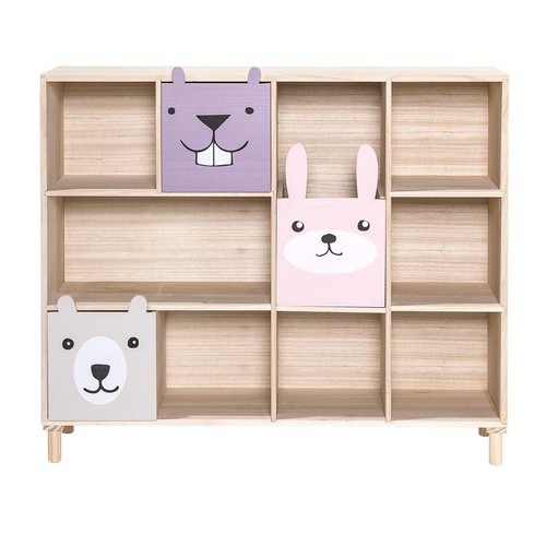 Bloomingville Mini Boekenkast met laden Roze Bloomingville Mini Boekenkast met laden Roze