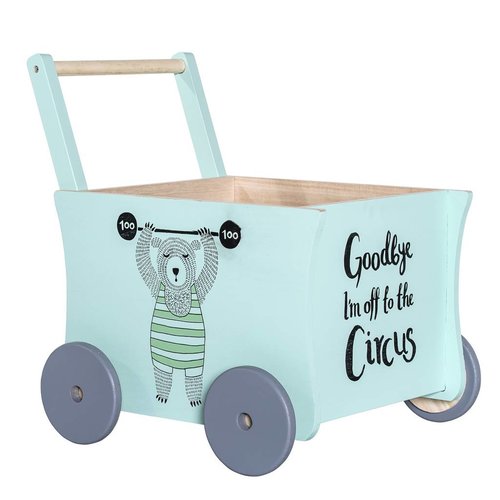 Bloomingville Mini Circus Loopwagen Groen Bloomingville Mini Circus Loopwagen Groen