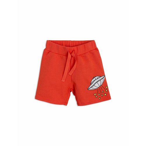 Mini Rodini Korte broek - UFO Sweatshorts red Mini Rodini Korte broek - UFO Sweatshorts red