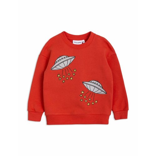 Mini Rodini Trui- UFO Sweatshirt Red Mini Rodini Trui- UFO Sweatshirt Red