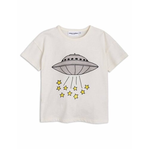 Mini Rodini T shirt - UFO SS Tee Offwhite Mini Rodini T shirt - UFO SS Tee Offwhite