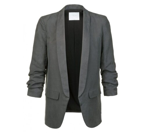 YAYA CUPRO LINEN BLAZER WITH DRAPE SLEEVES