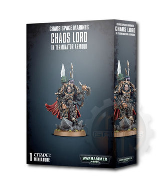 Games Workshop - Warhammer 40k - Chaos Space Marines: Lord with Jump Pack - Tabletop Miniature Figure Kit - 26 plastic components, 1 Citadel 40mm Round Base - for Ages 14