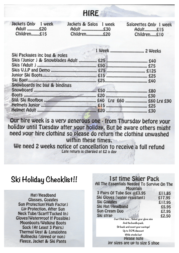 Ski Hire