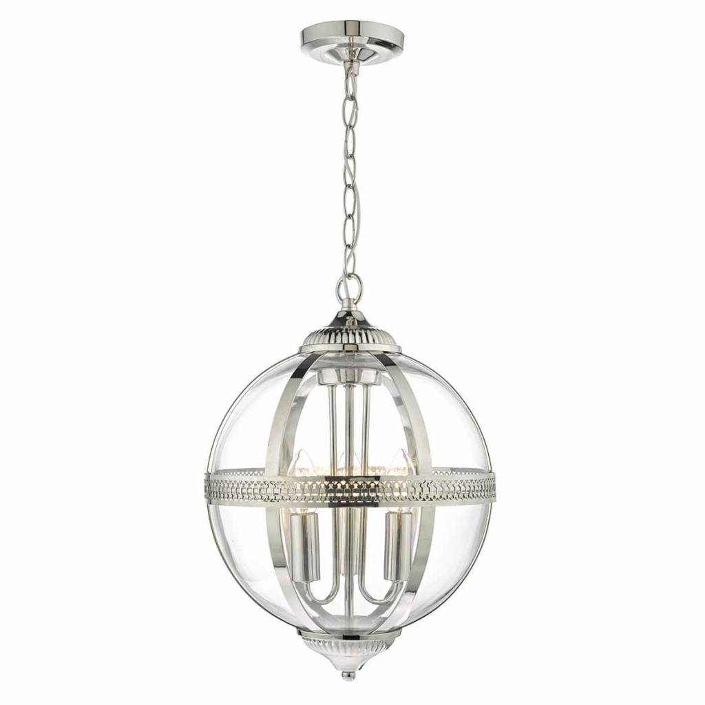 Heritage - Polished Nickel & Glass Globe - Lightbox