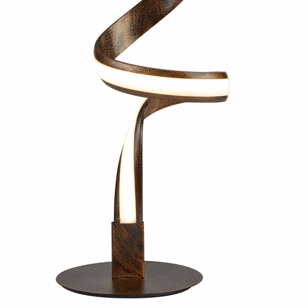 Helix Led Spiral Table Lamp Metal Rustic Brown Acrylic Lightbox Helix Led Spiral Table Lamp Metal Rustic Brown Acrylic Copy