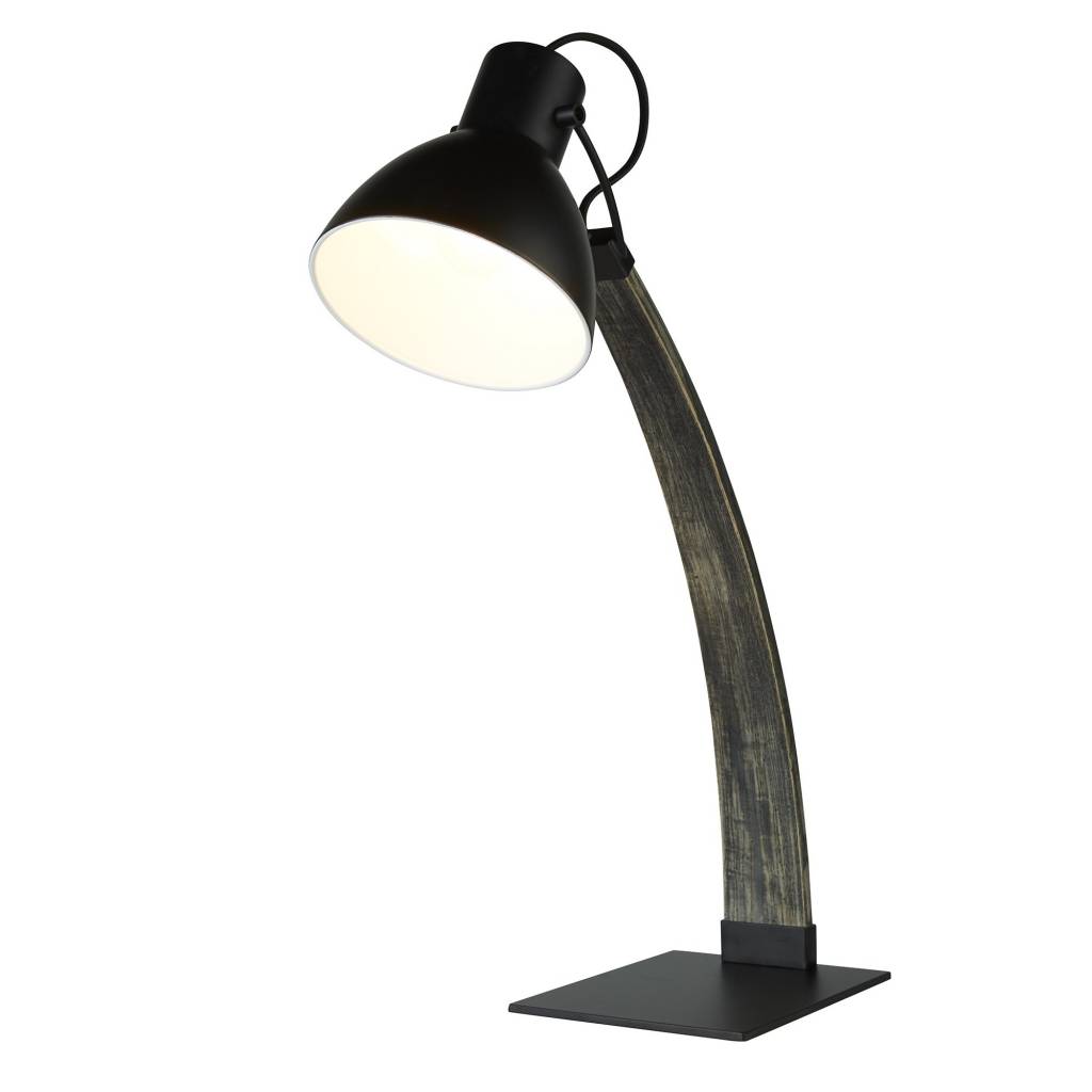 Scandi Arc Table Lamp Matt Black Ash Wood Lightbox Scandi Arc Table Lamp Matt Black Ash Wood