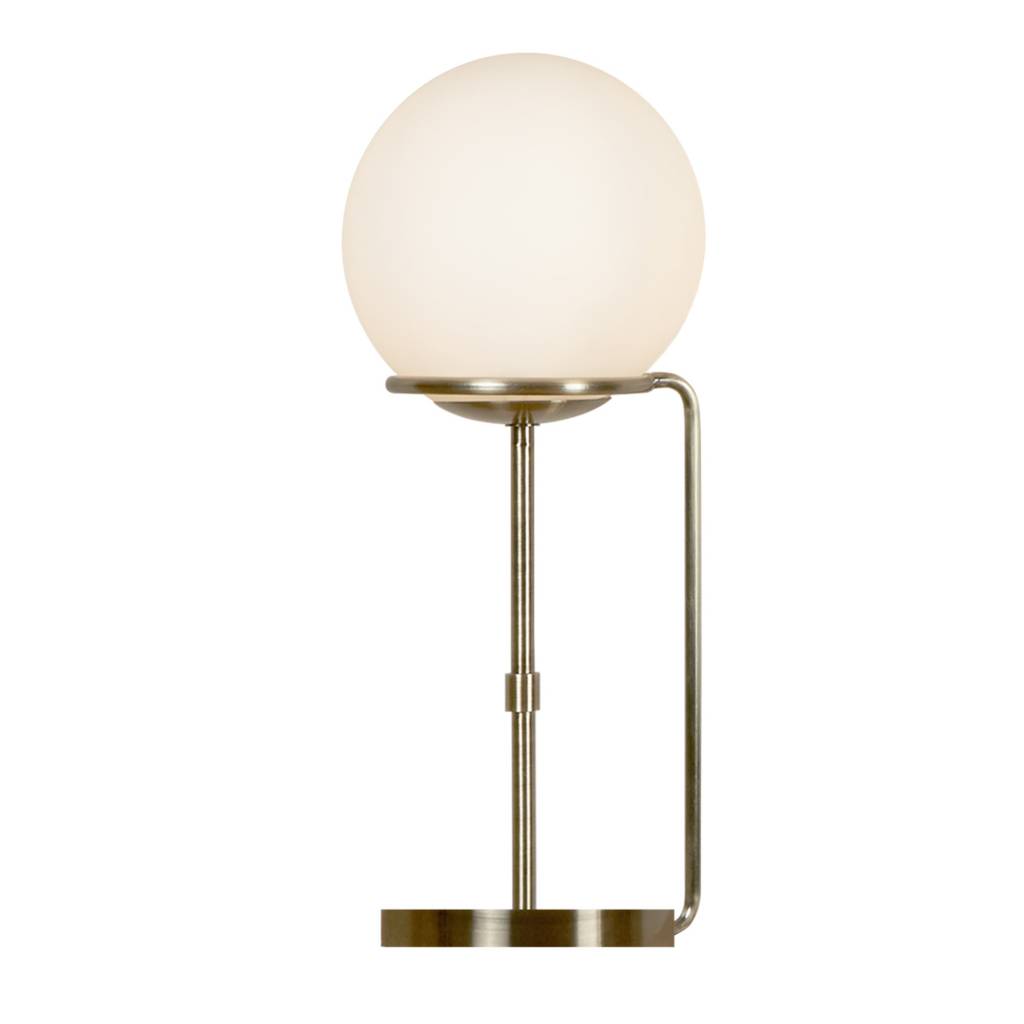 Kloden Opal Globe Table Lamp Antique Brass Lightbox Kloden Opal Globe Table Lamp Antique Brass