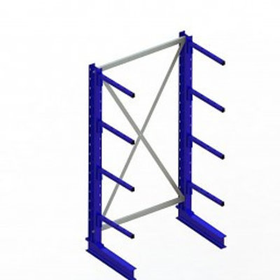 Rotom Draagarmstelling 1000x500x2000mm incl. 4 draagarmen - gelakt