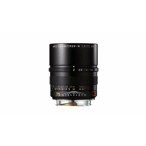 Leica APO-SUMMICRON-M 75 mm f/2 ASPH., black anodized finish Leica APO-SUMMICRON-M 75 mm f/2 ASPH., black anodized finish