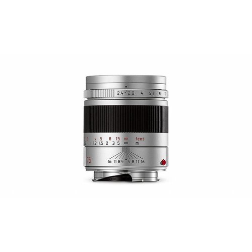 Leica SUMMARIT-M 75 mm f/2.4, silver anodized finish Leica SUMMARIT-M 75 mm f/2.4, silver anodized finish