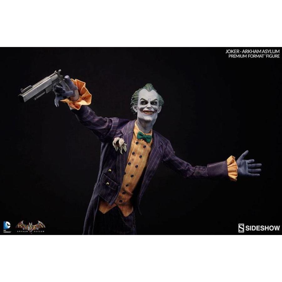 dc comics joker arkham asylum premium format statue fans joker premium format
