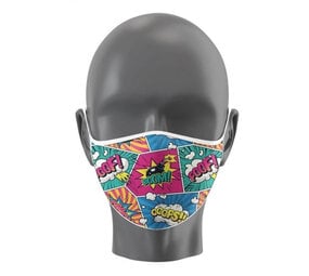 SD Toys Face Mask: Comic Book Collage