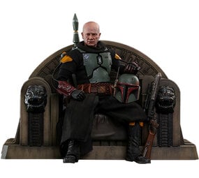TOONMODEL: Star Wars: The Mandalorian - Boba Fett Repaint Armor and Throne 1:6 Scale Figure Set
