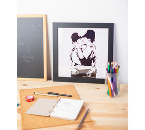 BRANDALISED Art Print: Bobbies Kissing
