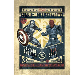 Grupoerik Marvel Comics: Captain America VS Red Skull Print
