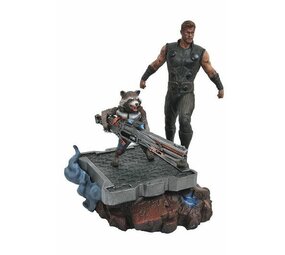 DIAMOND SELECT TOYS Marvel Premier Collection: Avengers - Infinity War - Thor & Rocket Raccoon - Statue
