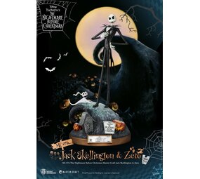 Beast Kingdom Disney: The Nightmare Before Christmas - Master Craft Jack Skellington & Zero Statue