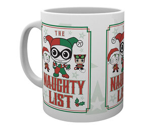 Hole In The Wall DC Comics: Harley Quinn Naughty List Christmas Mug