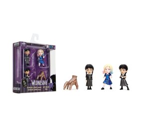 Jada Wednesday Nano Metalfigs Diecast Mini Figures 4-Pack Wave 1 4 cm