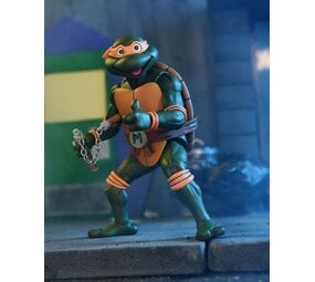 NECA Teenage Mutant Ninja Turtles (Cartoon) Action Figure Ultimate Michelangelo VHS 18 cm
