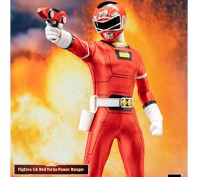 threezero Power Rangers Turbo FigZero Action Figure 1/6 Red Turbo Power Ranger 30 cm