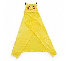 Halantex Pokémon Coral Hooded Blanket Pikachu 120 x 150 cm