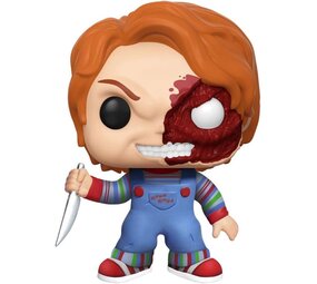 Funko Child´s Play POP! Movies Vinyl (Exc) Figure Chucky Half (BD) 9 cm