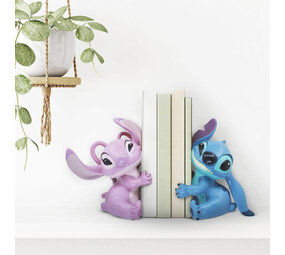 enesco Stitch & Angel Bookends