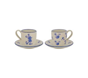 Disney Home Disney Mono Espresso Cup and Saucer (Set of 2)