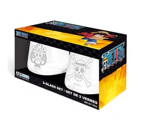 Abysse Corp ONE PIECE - 2 Glass Set - Luffy & Ace