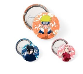 AbyStyle NARUTO - Badge Pack - Naruto, Sasuke, Sakura