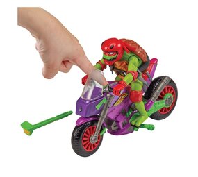 Playmates Tales of the Teenage Mutant Ninja Turtles Action Figure with Vehicle Raphael & Purple Dragon