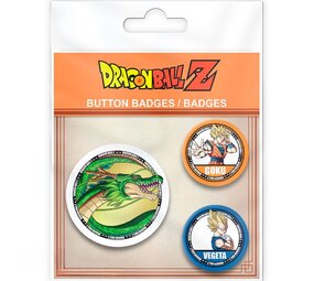 AbyStyle DRAGON BALL - Badge Pack - Goku, Vegeta & Shenron