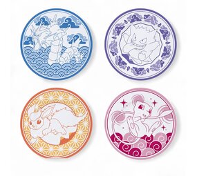 Abysse Corp POKEMON Set of 4 Plates Japanese Style